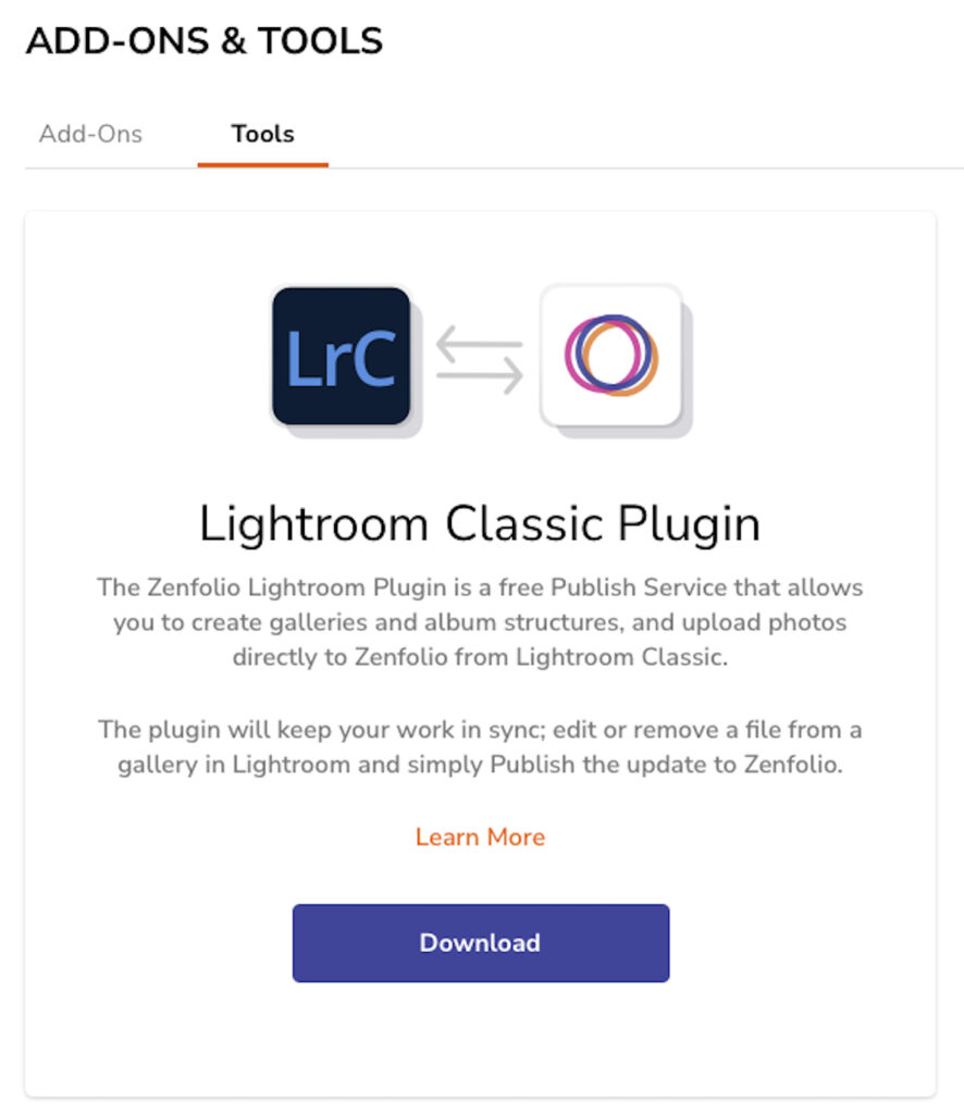 Zenfolio Lightroom Classic Plugin