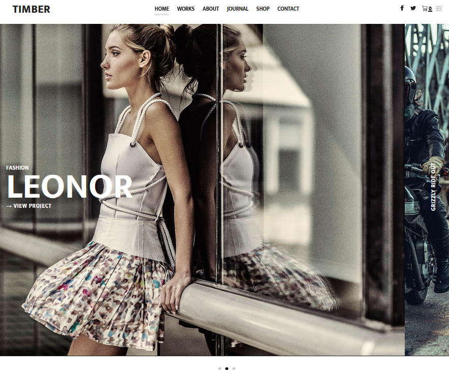 minimal wp theme for photography