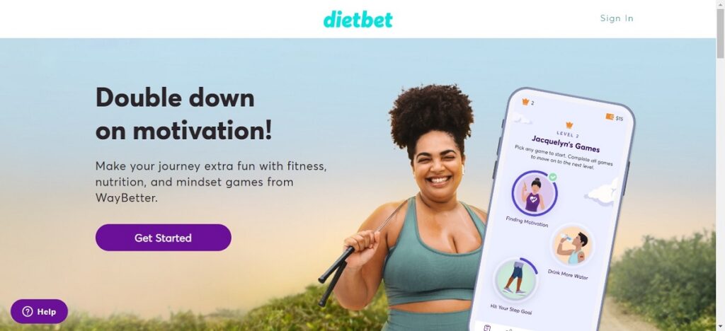 Dietbet landing page