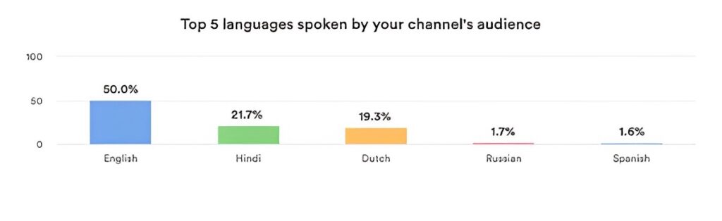 TubeBuddy Language analyzer