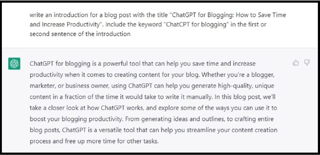 generate ideas for a blog post introduction.