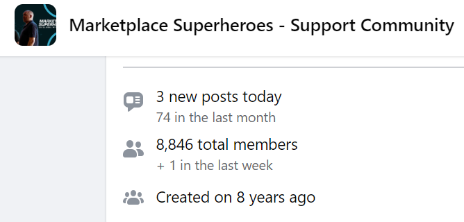 marketplace superheroes facebook group info