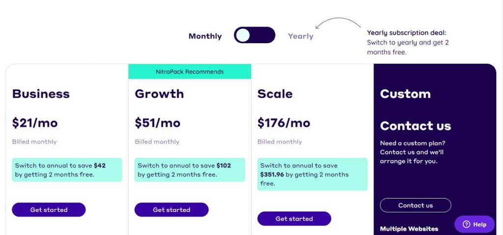 NitroPack price