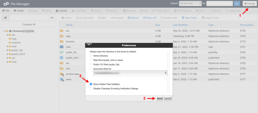 cpanel-settings-change