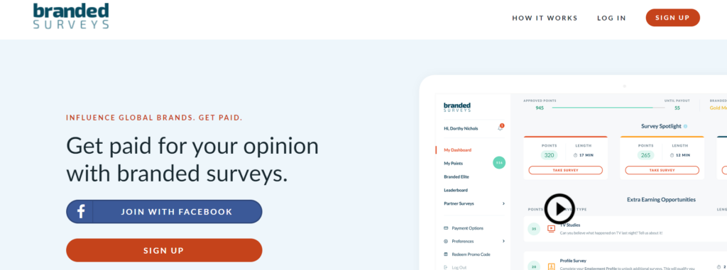 Branded surveys