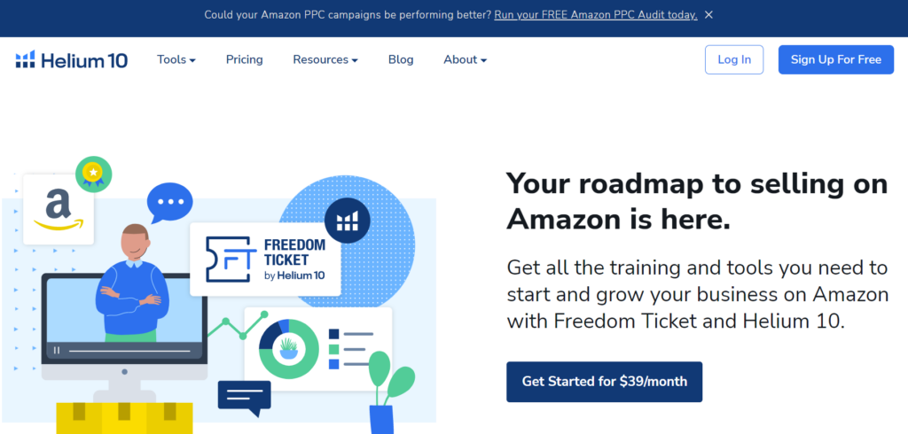 freedom ticket review - homepage screenshot
