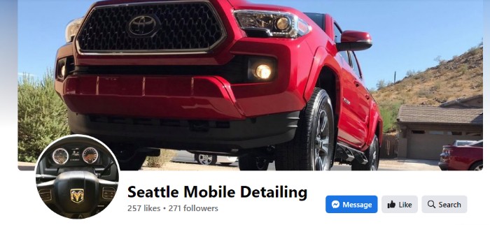 How To Start A Car Detailing Business - a car detailing business facebook page