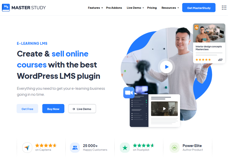 MasterStudy LMS plugin homepage