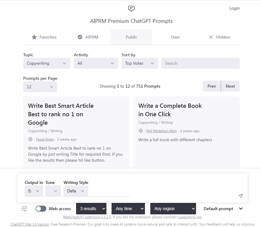 AIPRM Premium