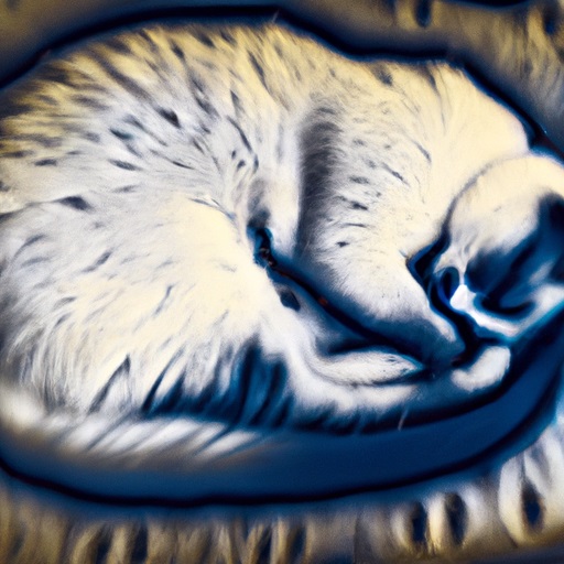 Marmof - abstract cat sleeping peacefully