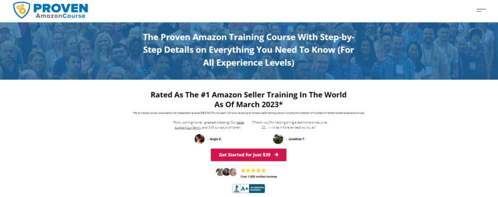 Proven Amazon Course review