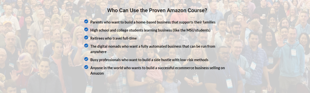 who can use Proven Amazon Course