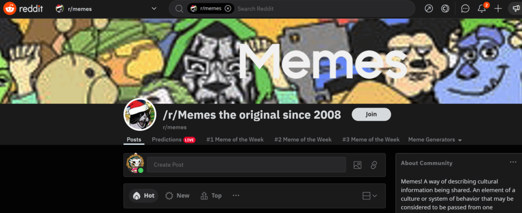 r/Memes the original since 2008