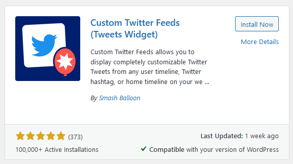 Add a Twitter Feed to WordPress