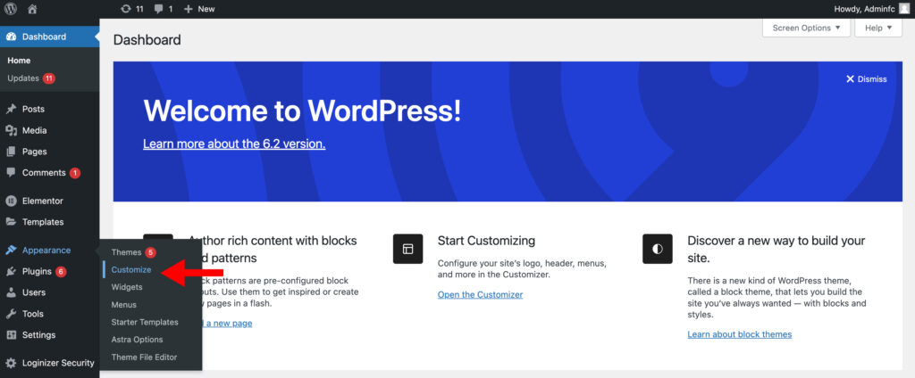 wordpress-theme-customize