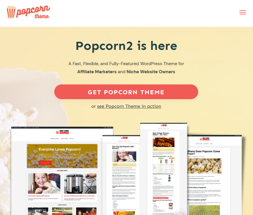 Popcorn theme review