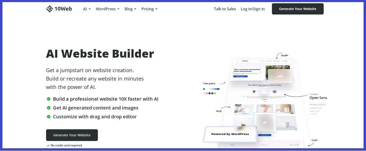 10web AI Website builder.