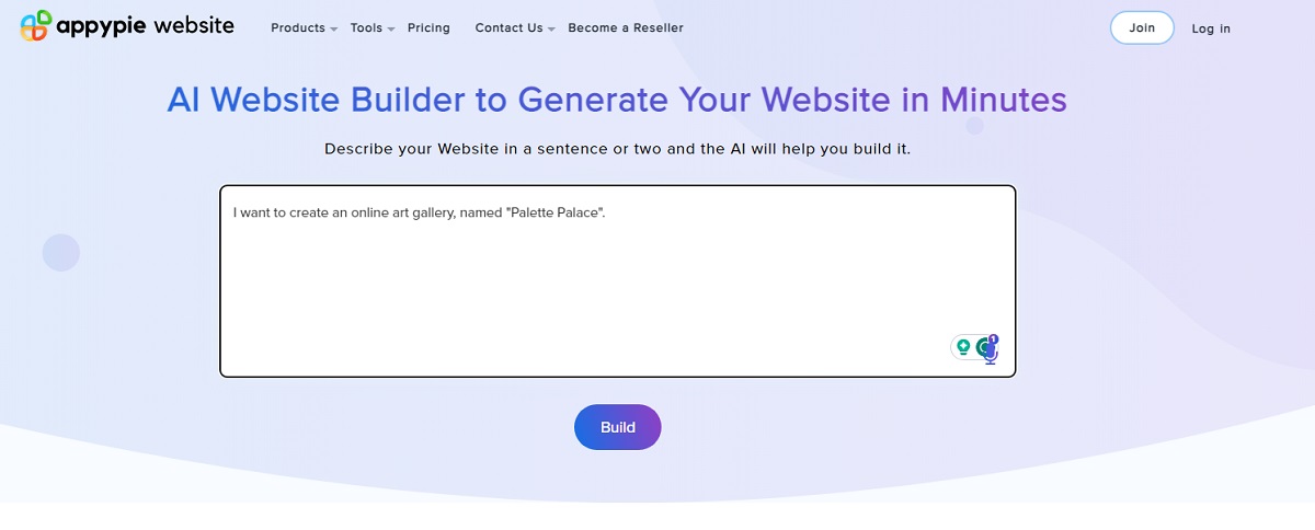 creating a website with appypie builder