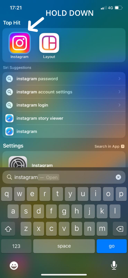 How to delete Instagram cache on iPhone