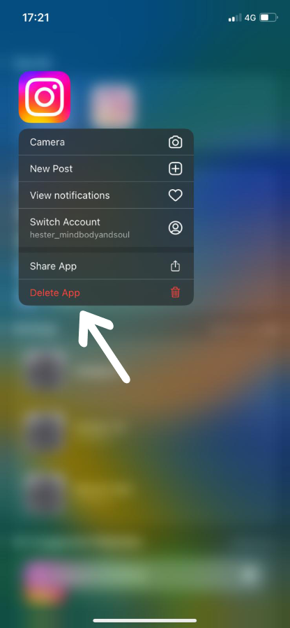 How to delete Instagram cache on iPhone