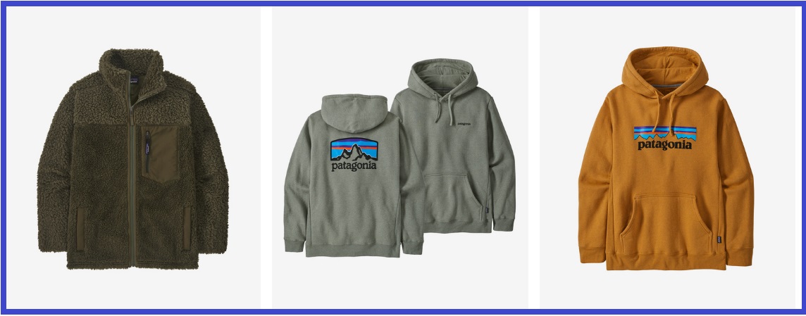 Patagonia outdoor clothing.