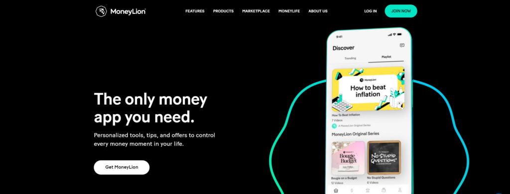 MoneyLion homepage