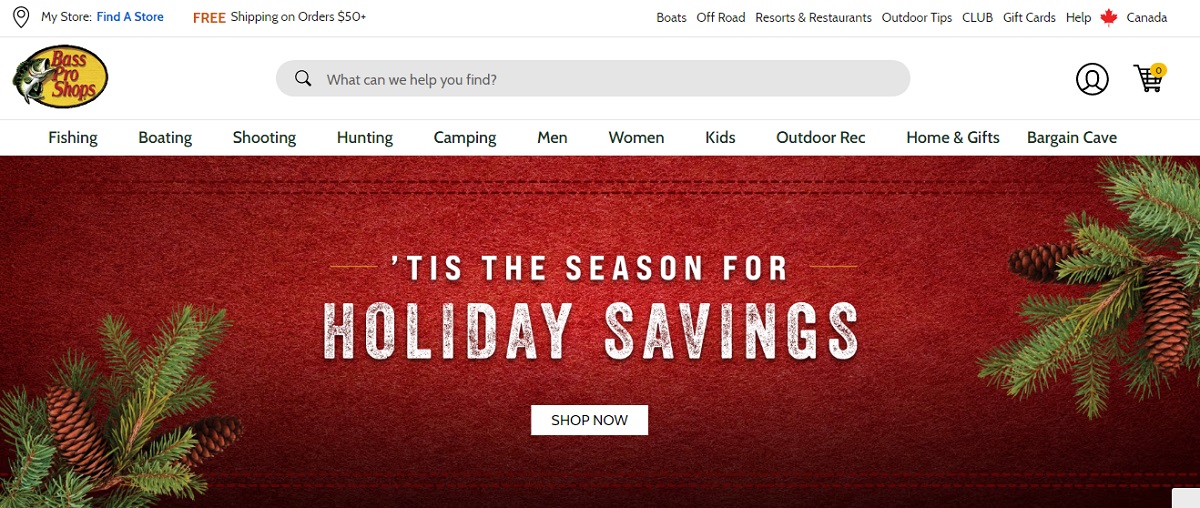 Bass Pro Shop Affiliate Program.