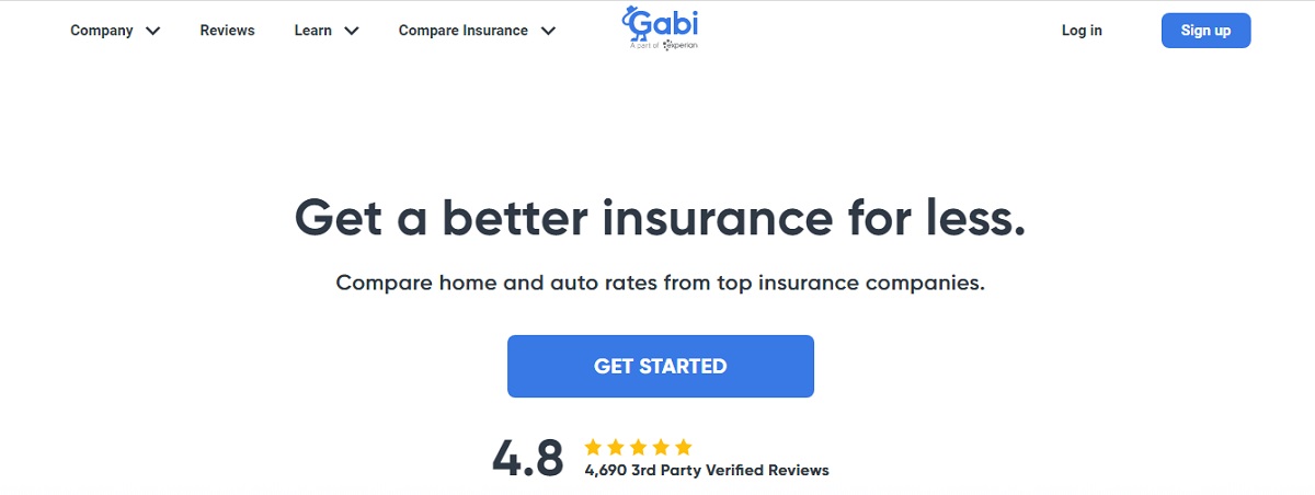 Gabi landing page.