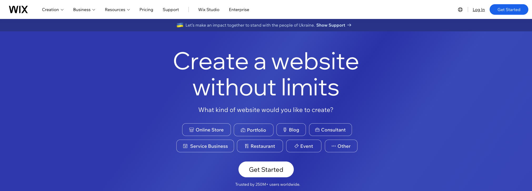 wix online website builder