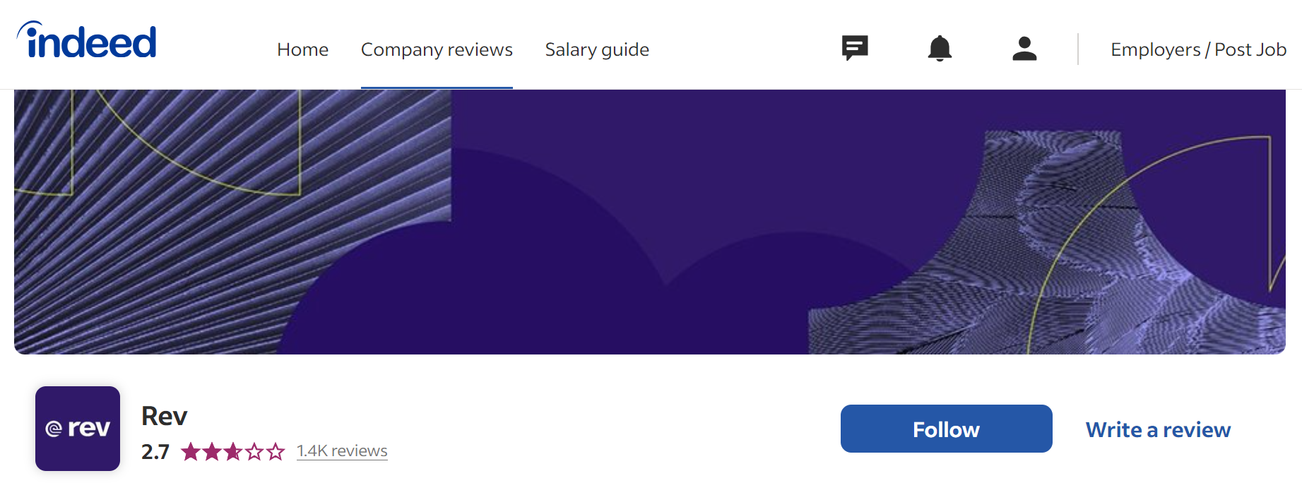 rev.com reviews on indeed screenshot