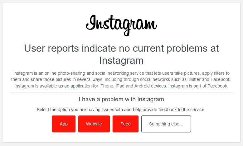 Is Instagram down?