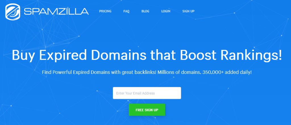 Find expired domains with Spamzilla