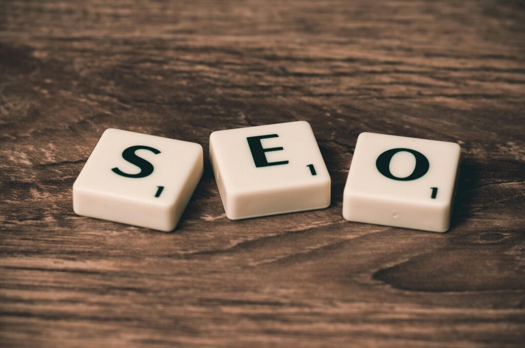 how to do SEO for your website - scrabble letters SEO on a wooden surface