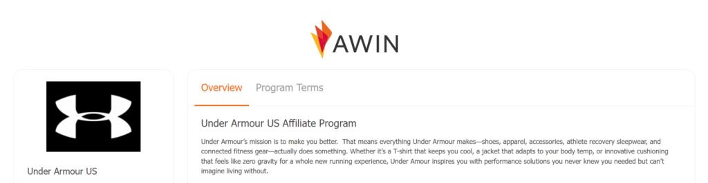 Awin affiliate network