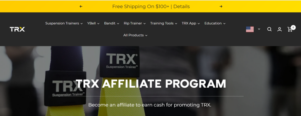 TRX affiliate page
