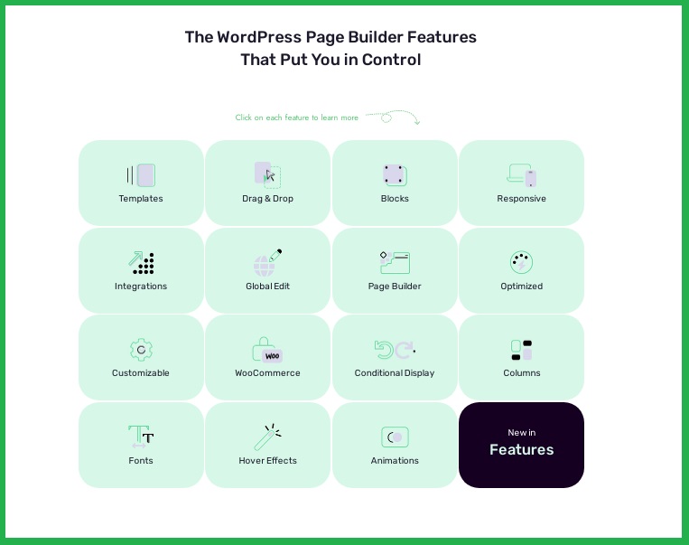 Thrive Architect Features.