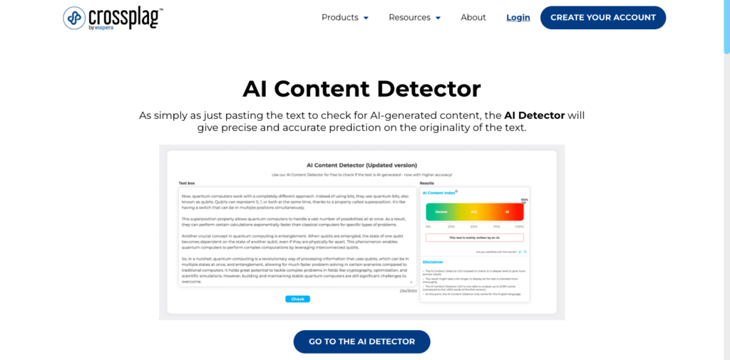 Crossplag-AI-Content-Detector