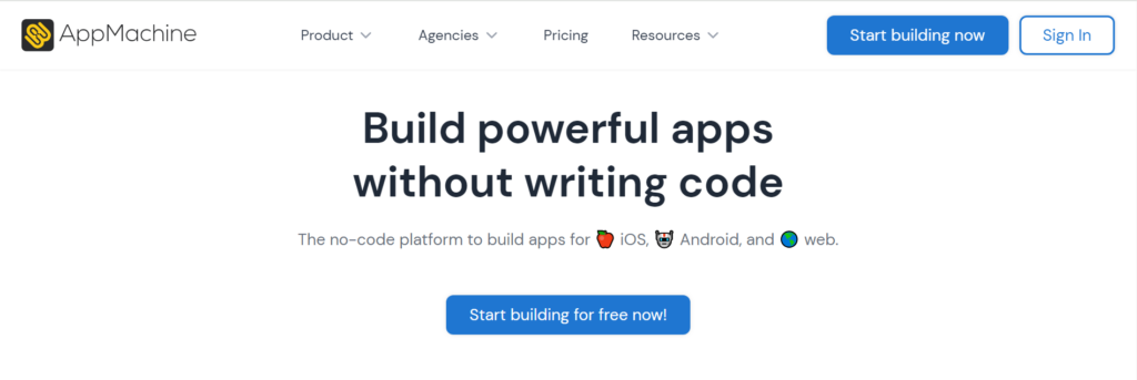 appmachine homepage